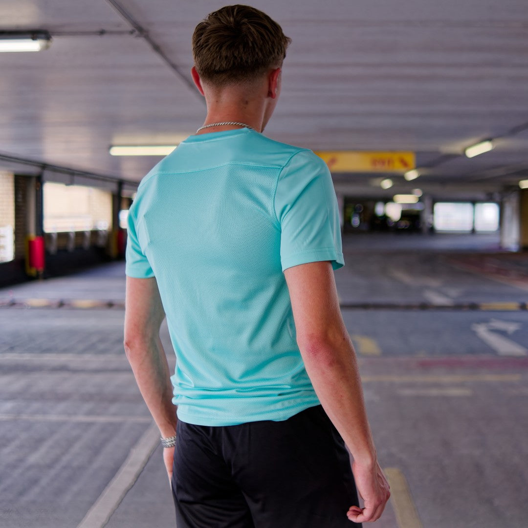 Nike Dri-Fit T-Shirt Turquoise Blue & Black Dri-Fit Shorts Set