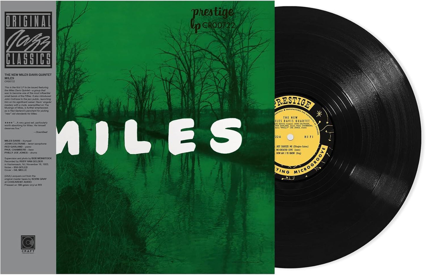 The Miles Davis Quintet - Miles 180G Vinyl LP Reissue