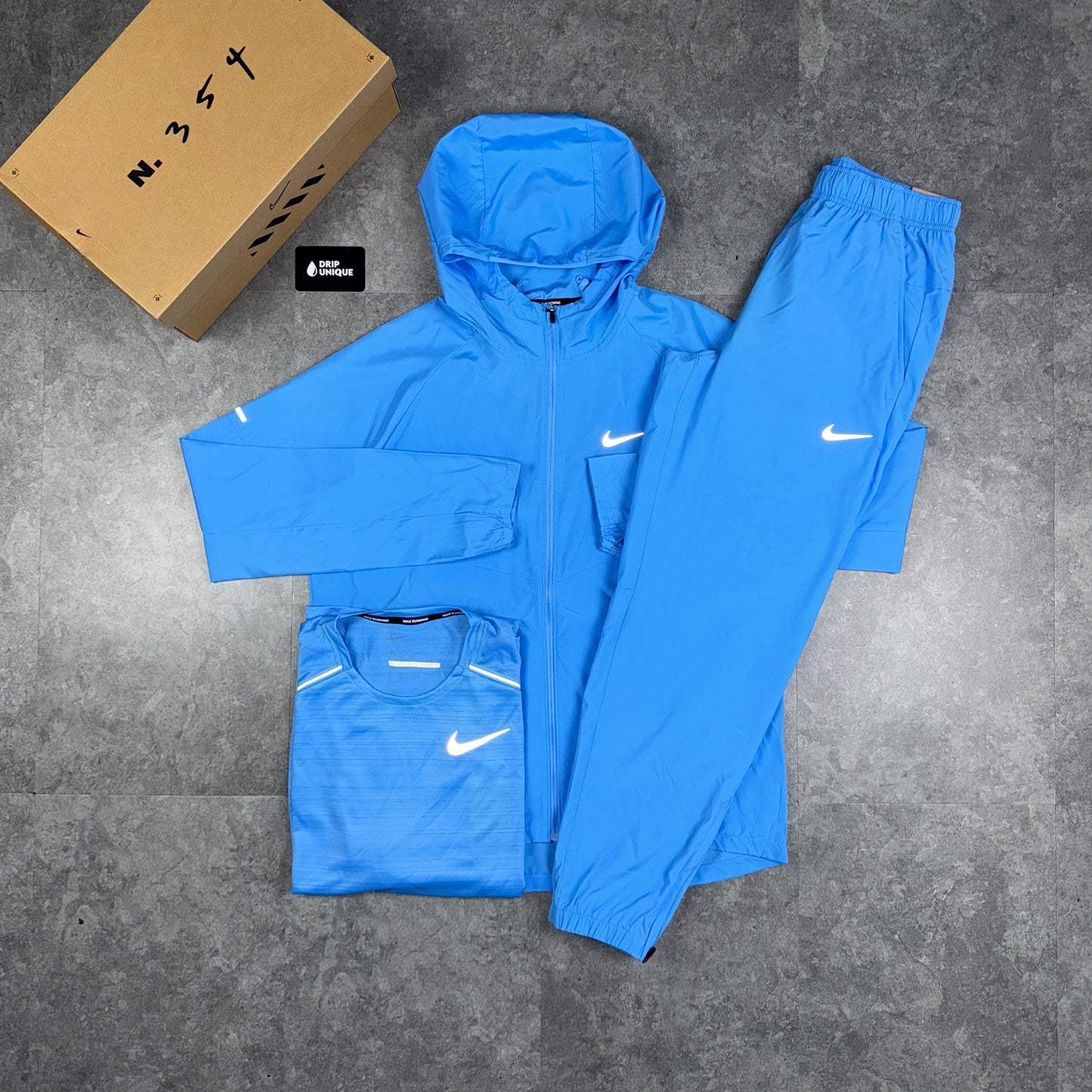 Nike Miler Repel Windrunner University Blue Bundle