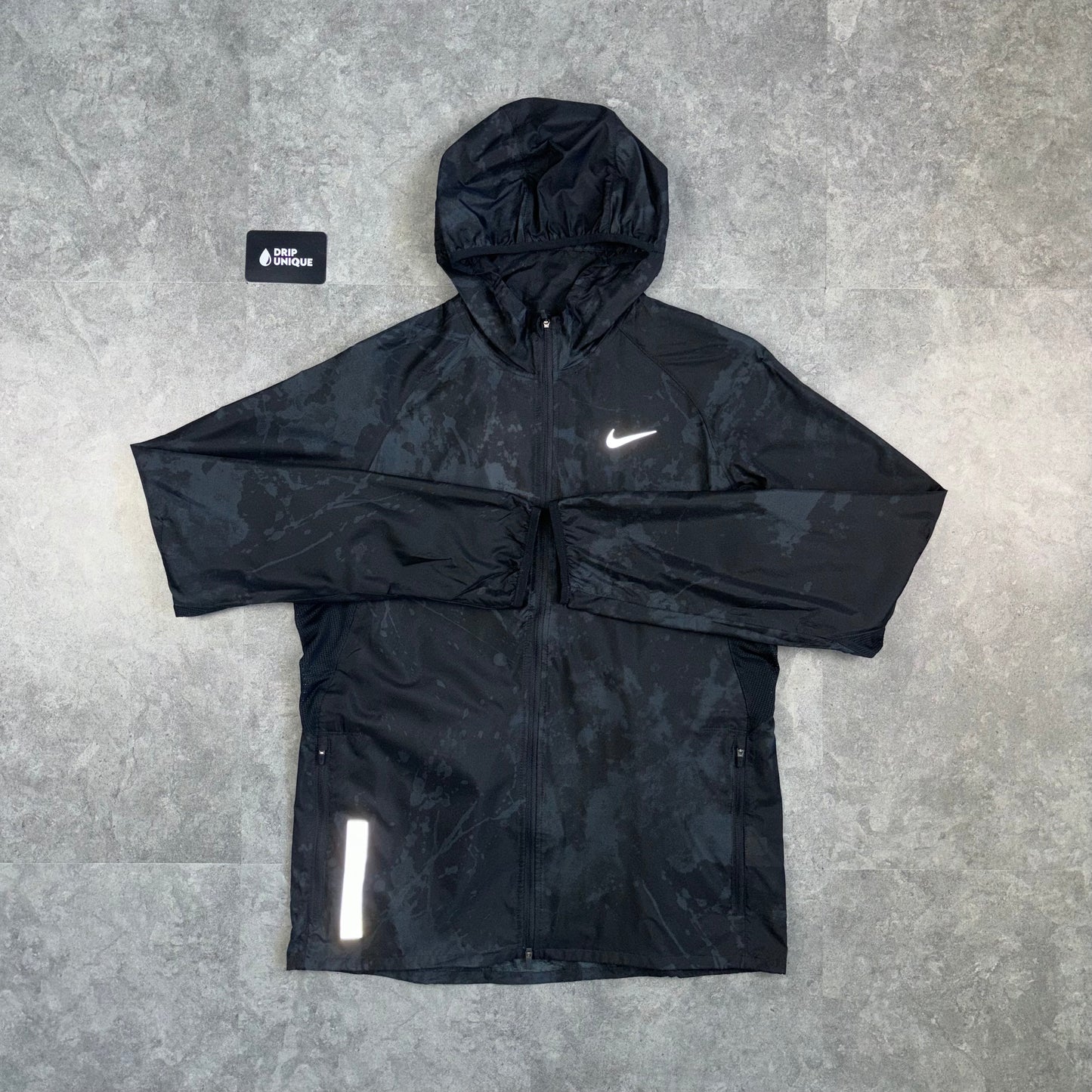 Nike Splash Running Division Jacket Black & Black Nike Phenom Pants Set