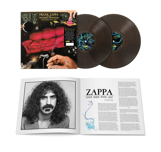 Frank Zappa - One Size Fits All 50th Anniversary 2x Black Glitter Vinyl LP