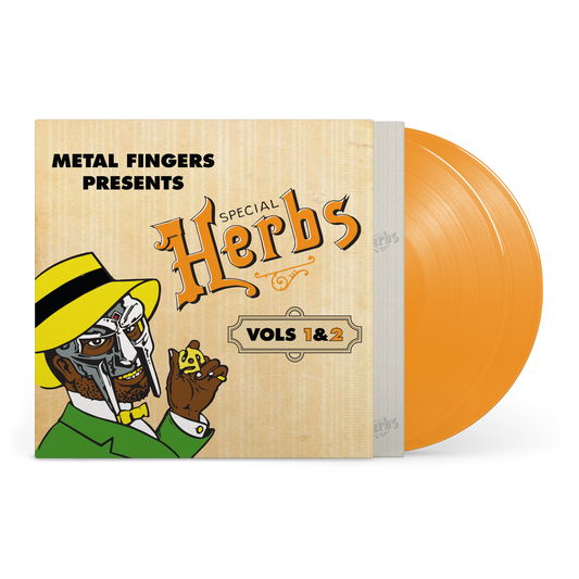 MF DOOM "Metal Fingers Presents: Special Herbs Vol. 1 & 2" 2xLP (Mustard Yellow Vinyl)