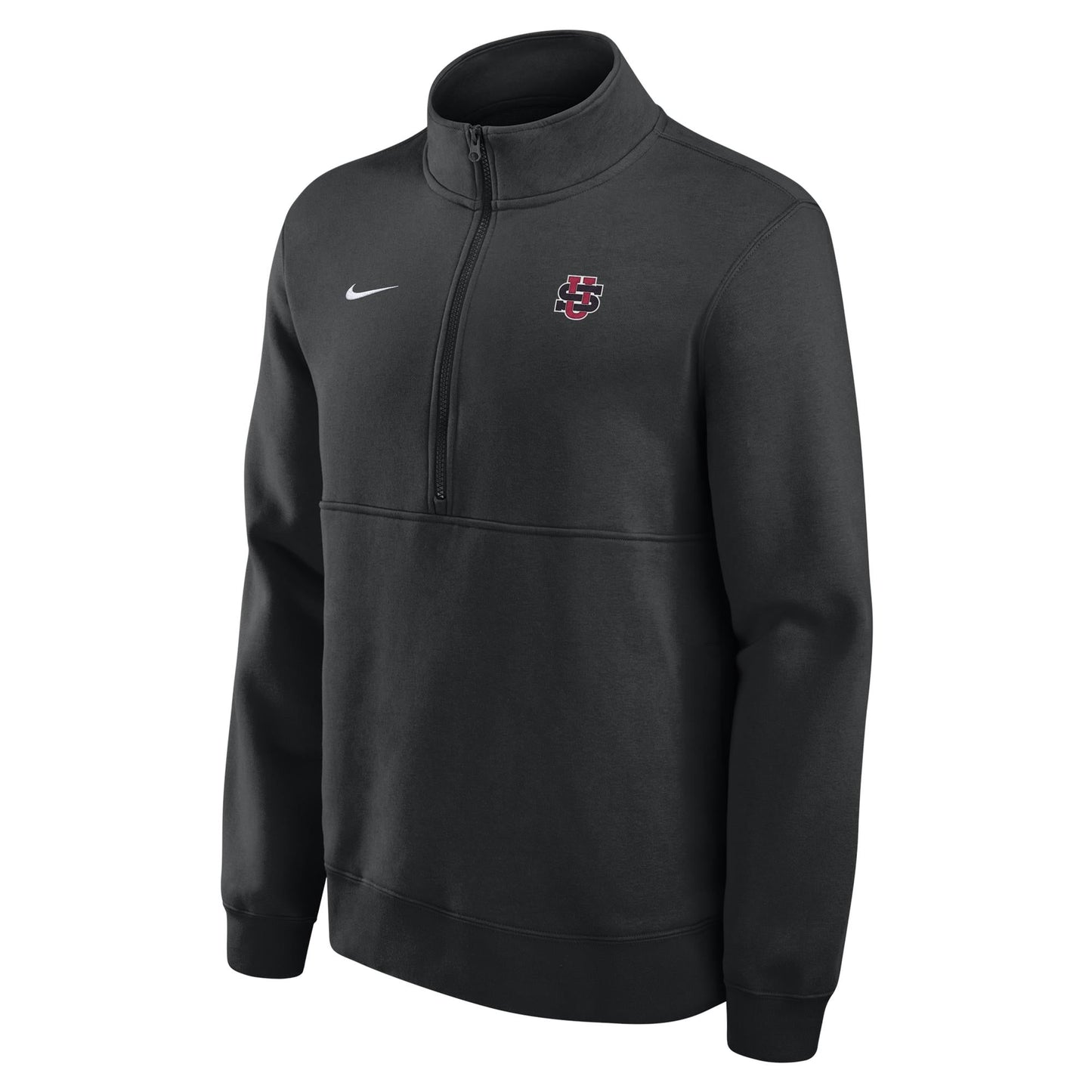 Nike Men's Black Club Fleece HZ Zip Top (M34407)