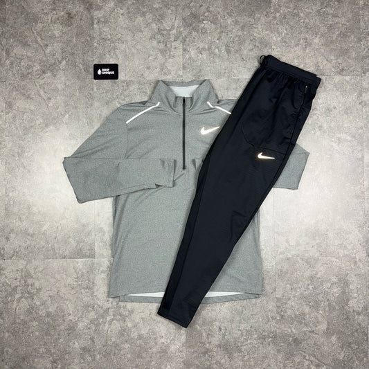 Nike Element 3.0 1/4 Zip Grey & Black Phenom Pants Set