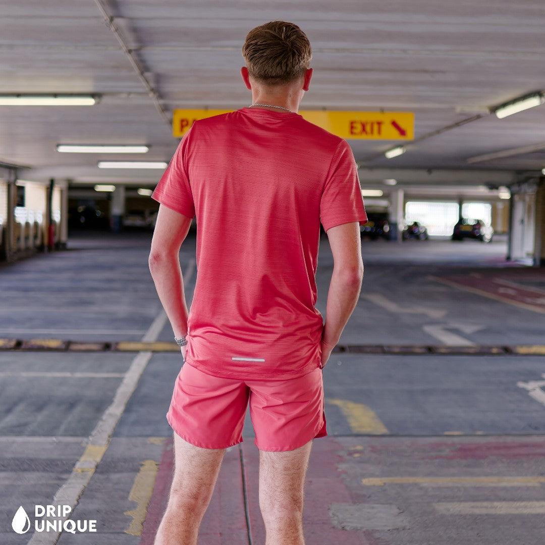 Nike Miler T-Shirt Adobe & Adobe Challenger Shorts Set