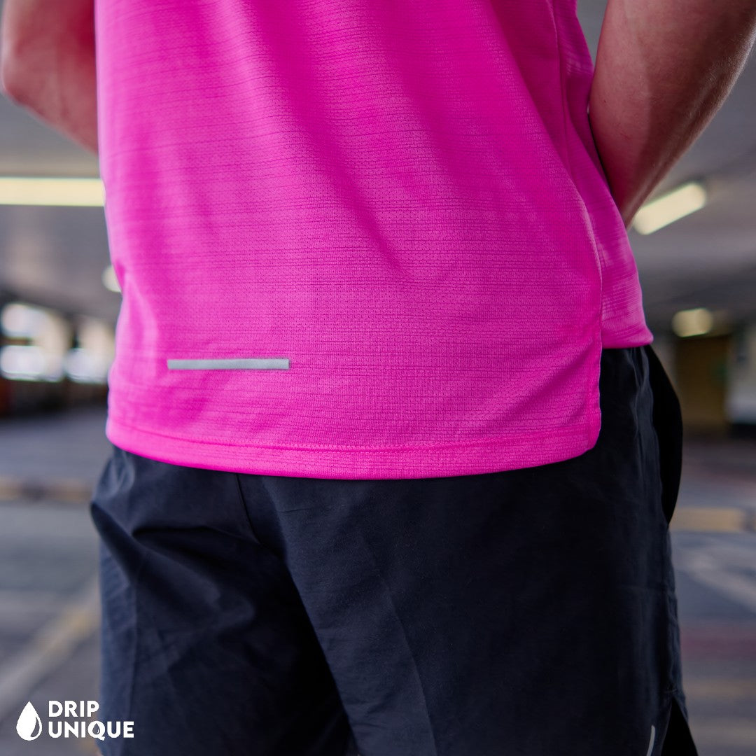 Nike Miler T-Shirt Hot Pink & Black Flex Stride Shorts Set