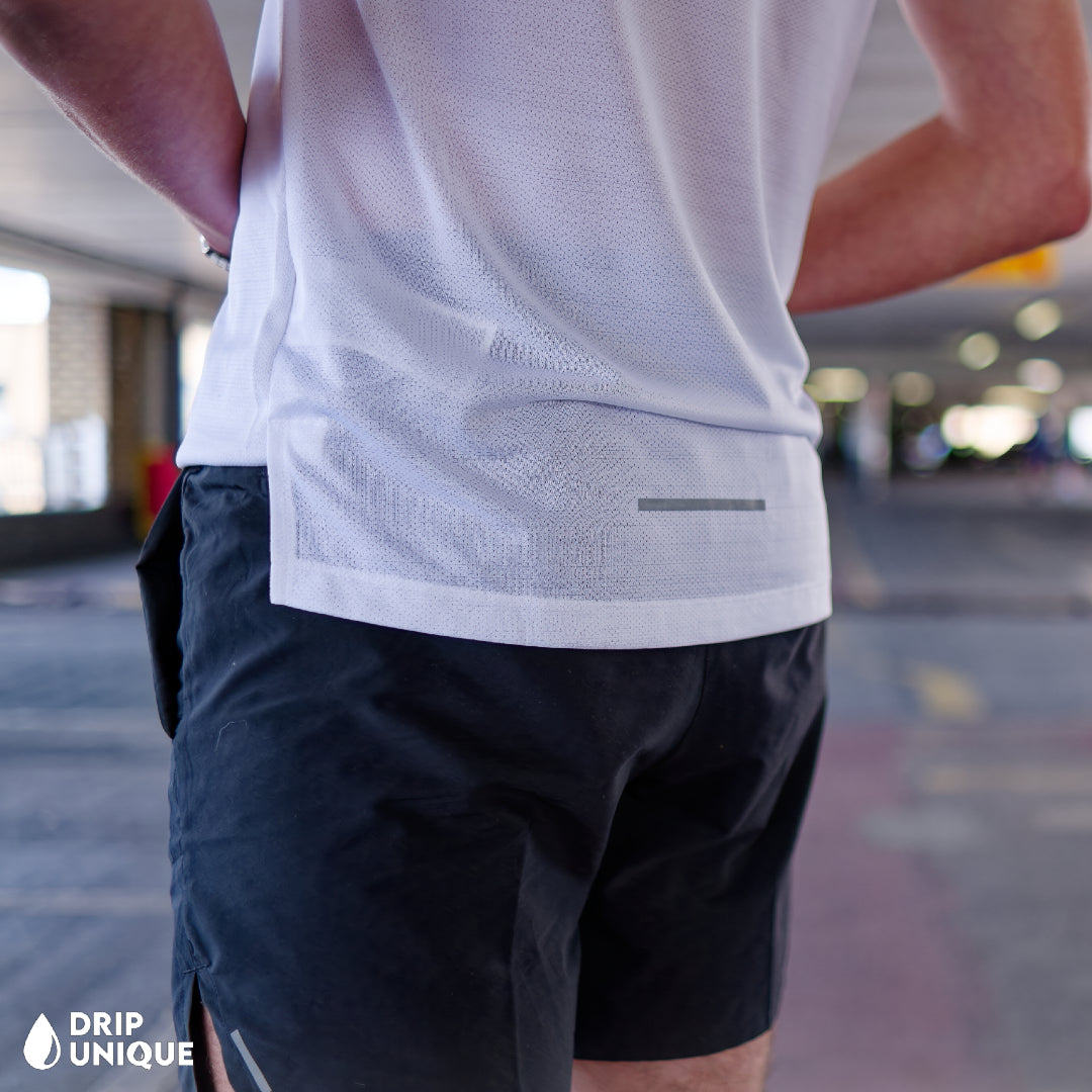 Nike Miler Vest Ice White & Black Flex Stride Shorts Set