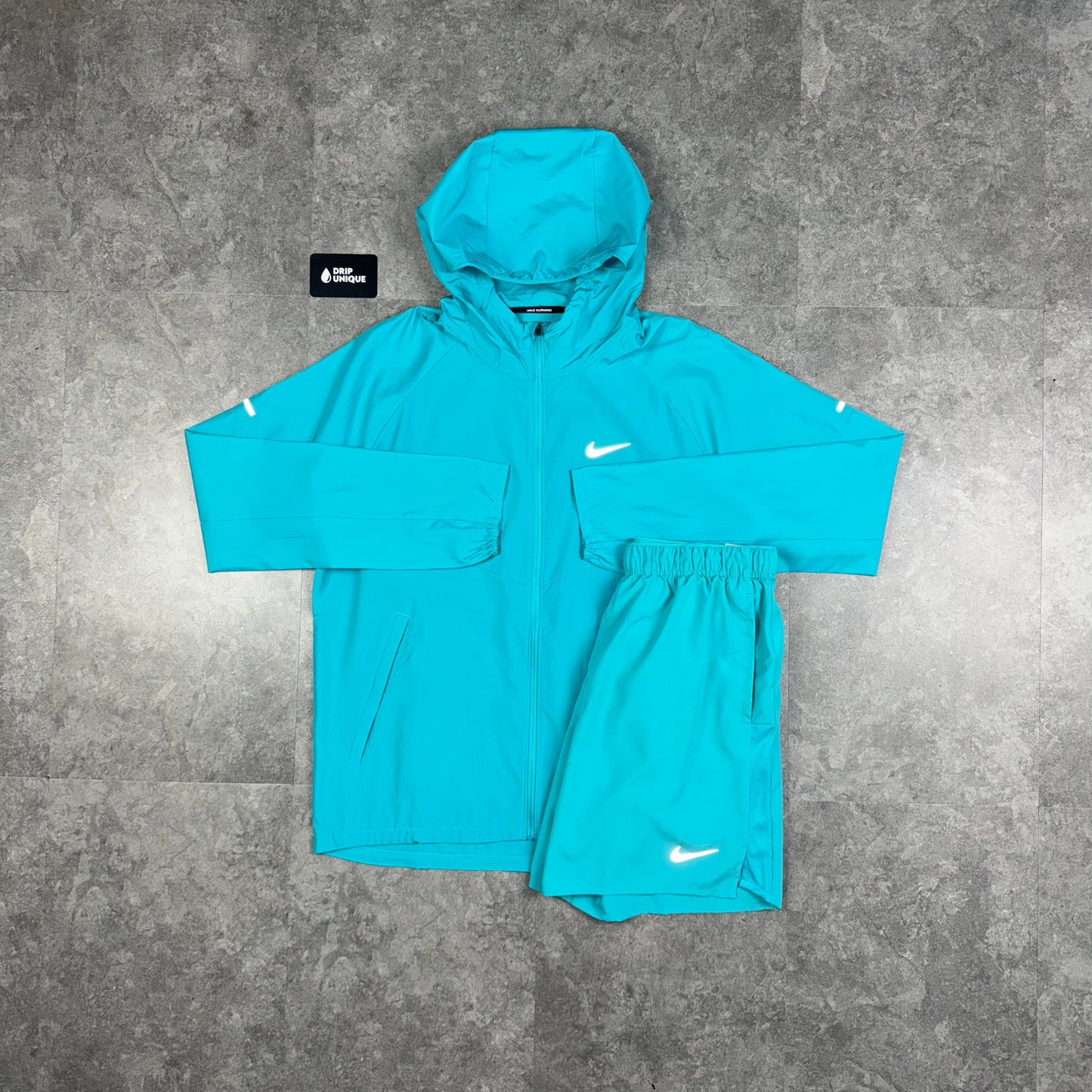 Nike Repel Miler Windrunner Jacket Dusty Cactus & Dusty Cactus Challenger Shorts Set