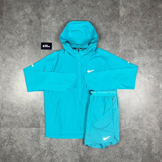 Nike Repel Miler Windrunner Jacket Dusty Cactus & Dusty Cactus Flex Stride Shorts Set