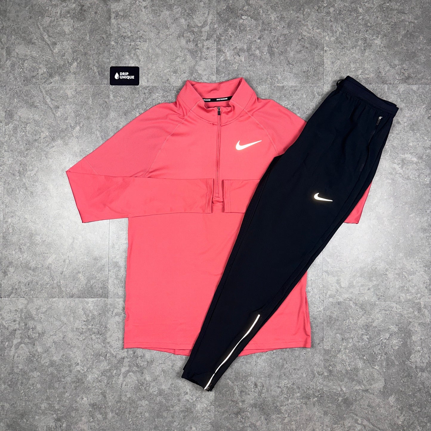 Nike Therma 1/4 Zip Adobe & Black Phenom Pants Set
