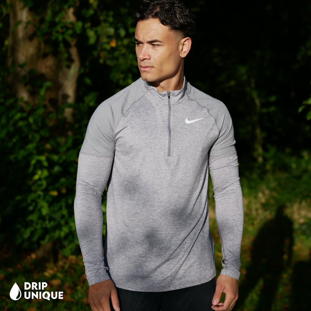 Nike Therma 1/4 Zip Grey & Black Phenom Pants Set