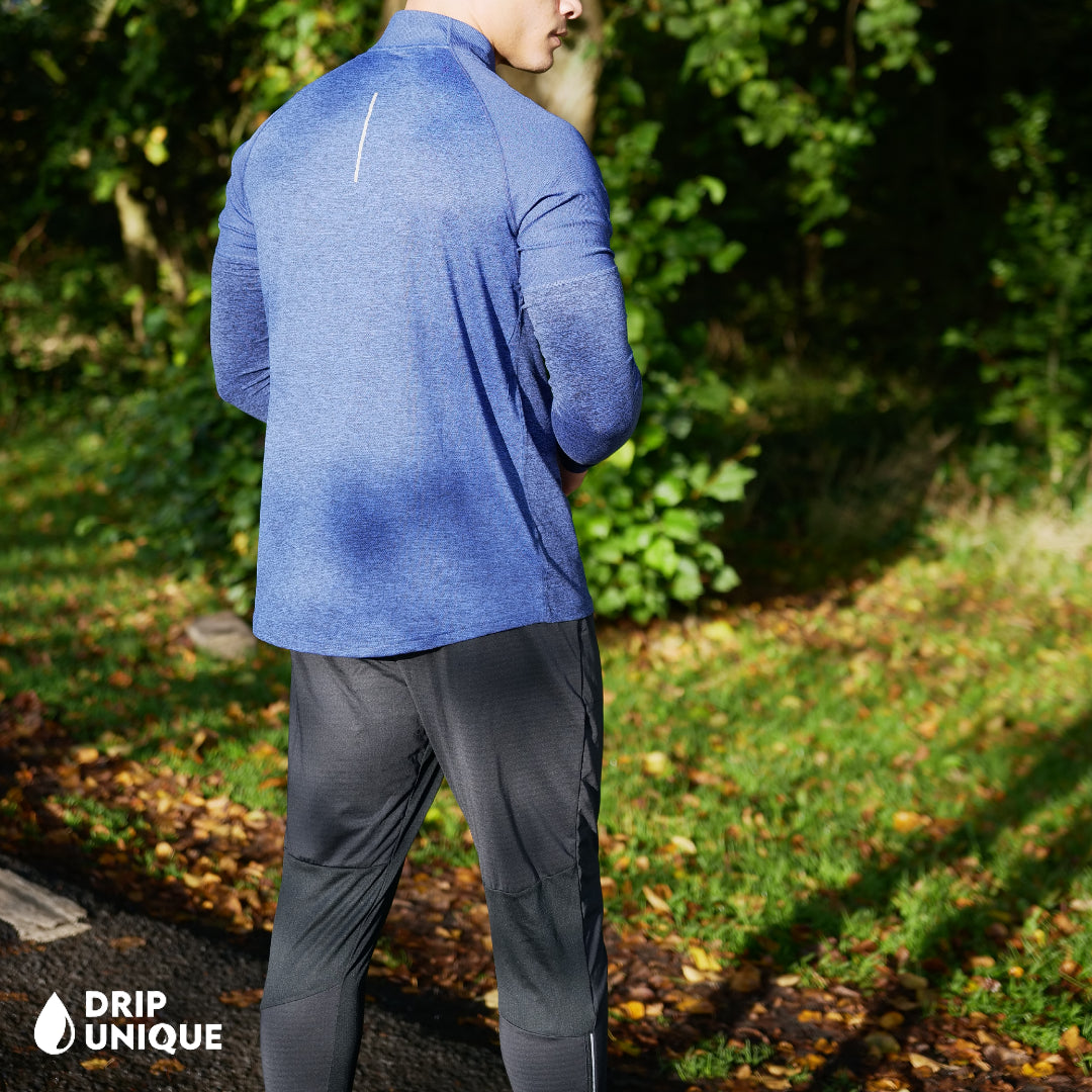 Nike Therma 1/4 Zip Royal Blue & Black Phenom Pants Set