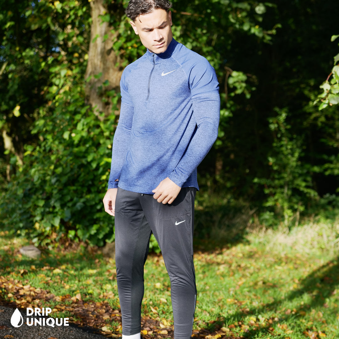 Nike Therma 1/4 Zip Royal Blue & Black Phenom Pants Set