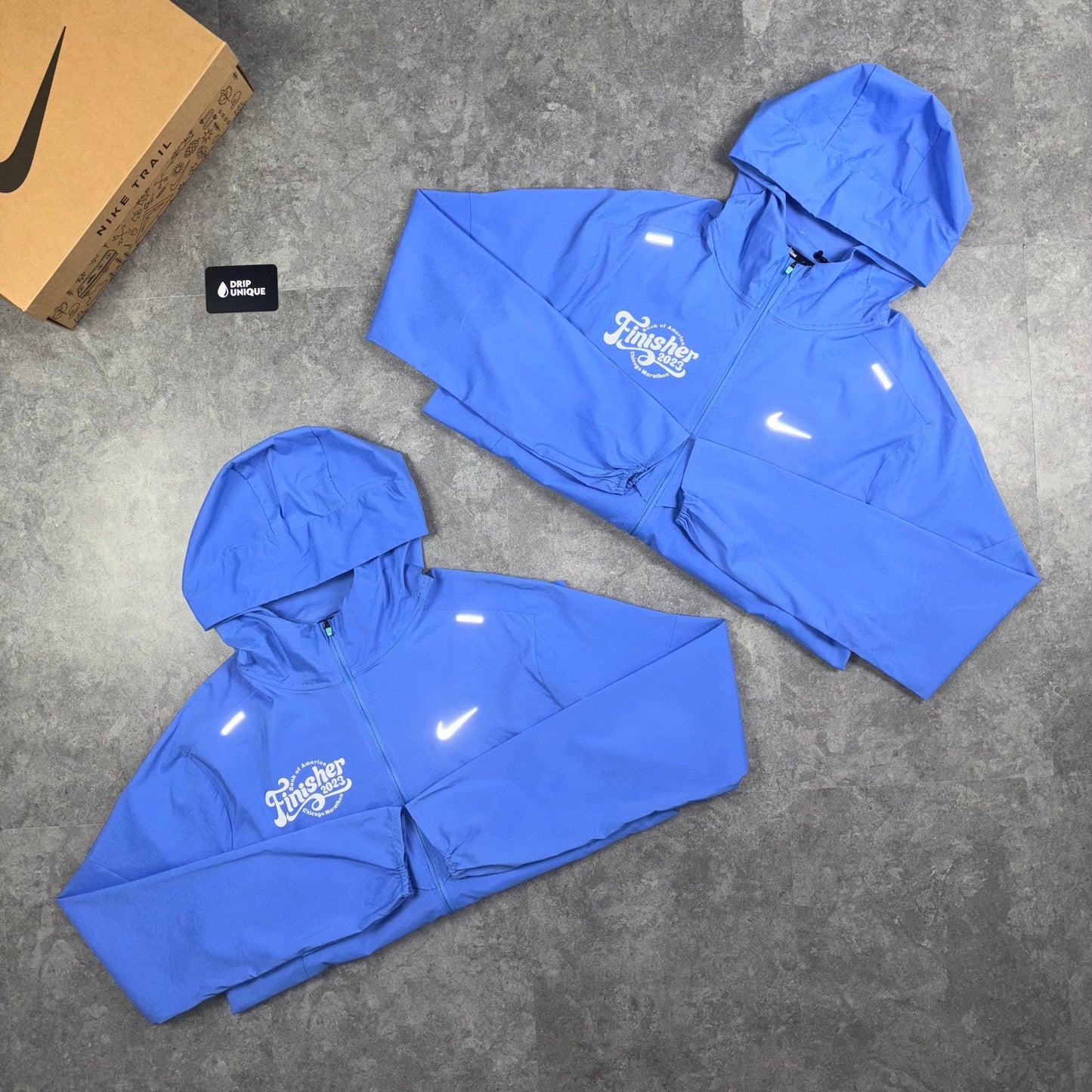 Nike UV Windrunner Jacket Chicago Finisher Blue & Black Nike Phenom Pants Set