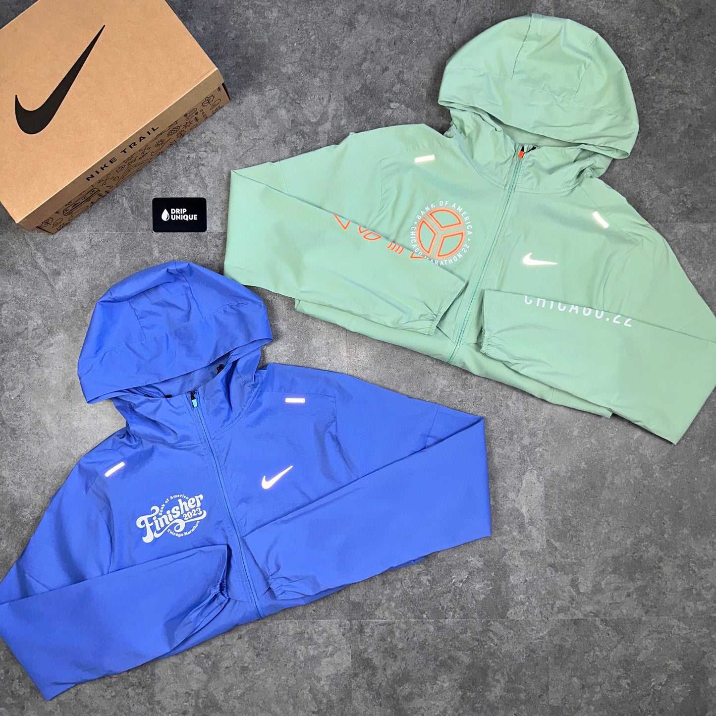 Nike UV Windrunner Jacket Chicago Finisher Mint & Black Nike Phenom Pants Set