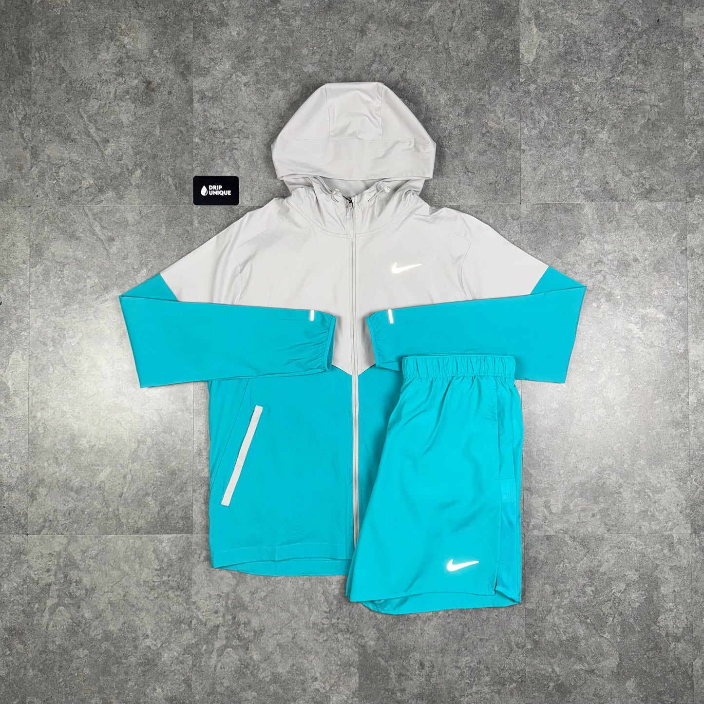 Nike UV Windrunner Jacket Dusty Cactus & Dusty Cactus Challenger Shorts Set