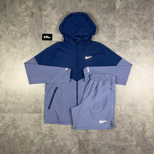 Nike UV Windrunner Jacket Indigo & Indigo Challenger Shorts Set