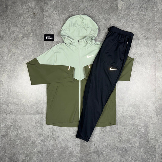 Nike UV Windrunner Jacket Jade Green & Black Nike Phenom Pants Set