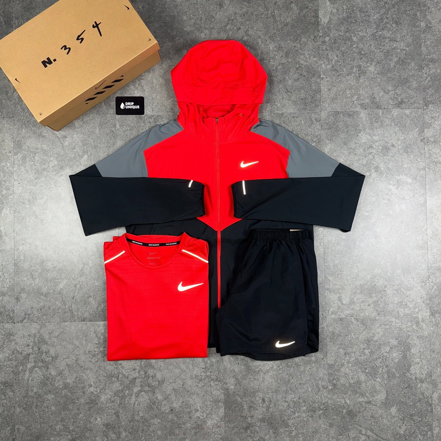Nike UV Windrunner Light Crimson Red Bundle