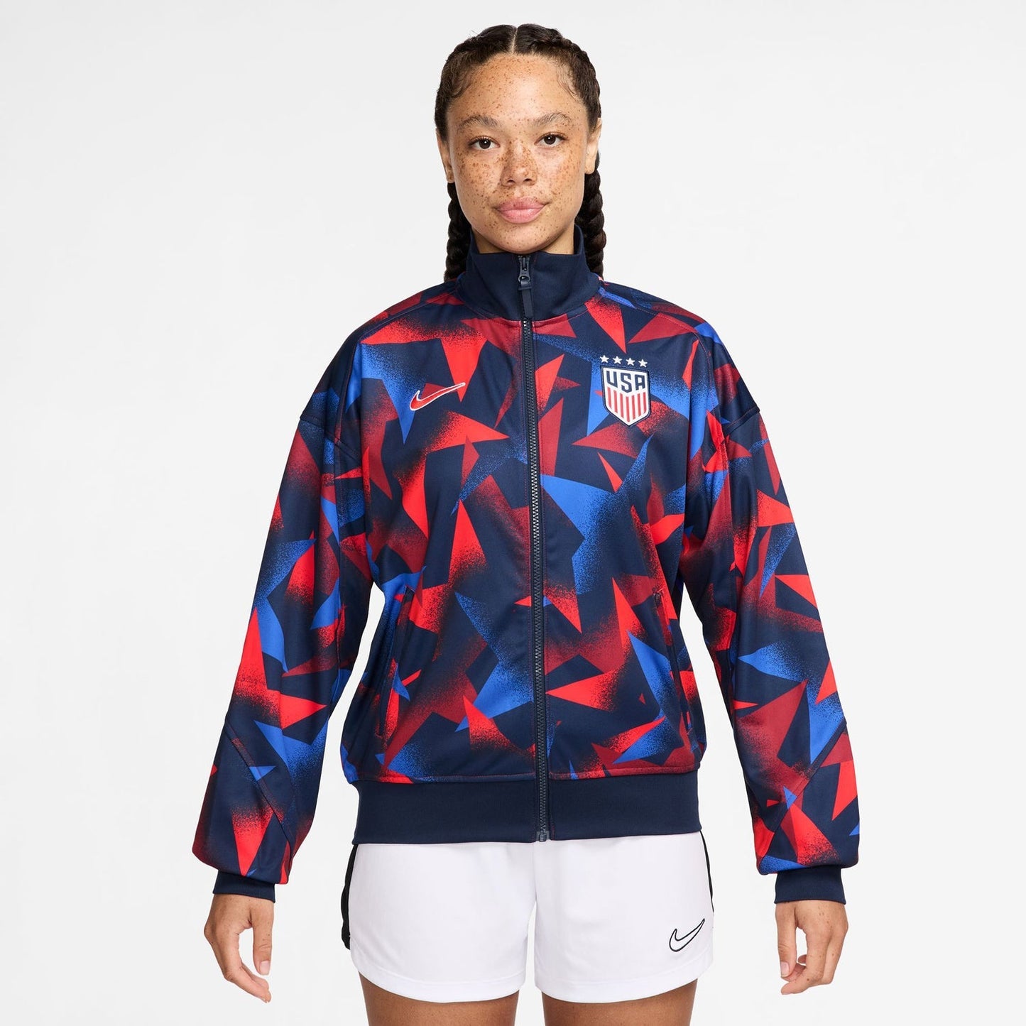 Women's Nike USWNT 2025 Academy Pro Star Navy Anthem Jacket