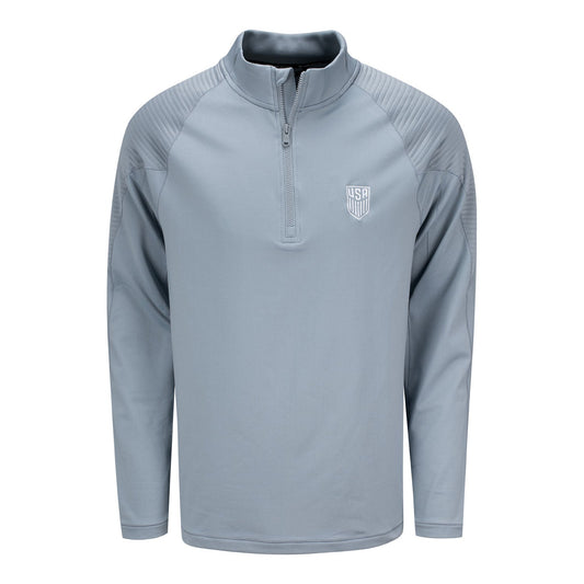 Unisex Levelwear USMNT Power Grey 1/4 Zip