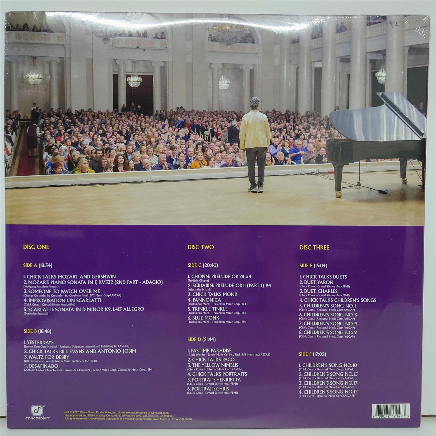 Chick Corea - Plays 3x Vinyl LP