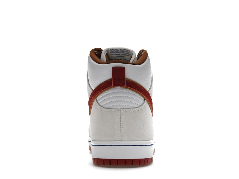 Nike SB Dunk High Sail Bright Crimson